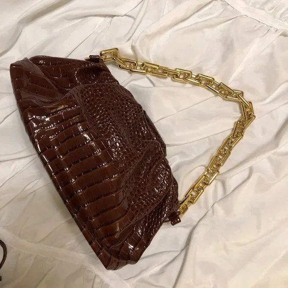 Brown Faux Croc Bag - Picture 4 of 5